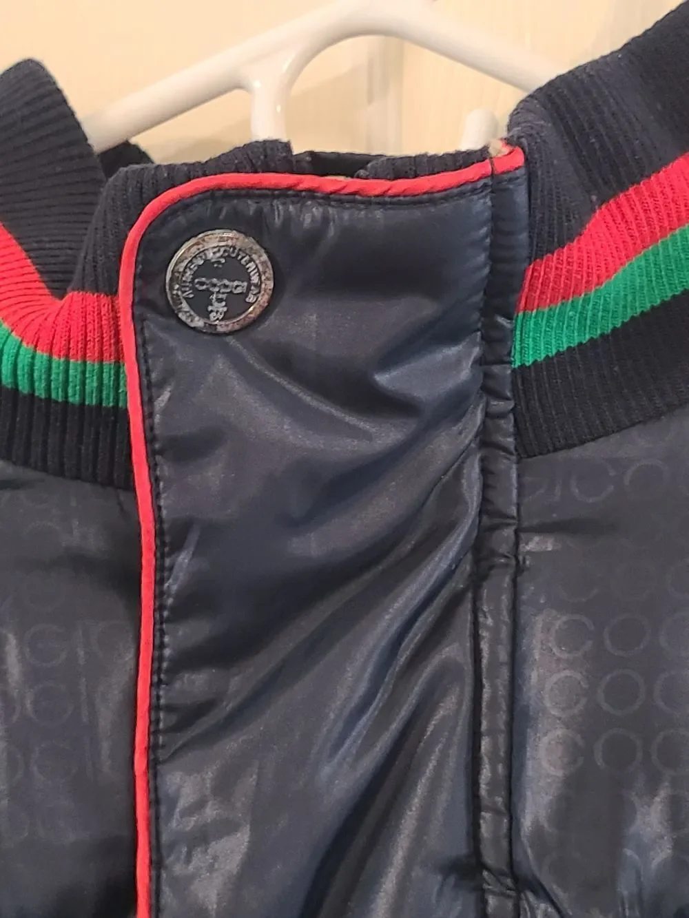 Coogi Y2K Navy Puffer Jacket Size XL